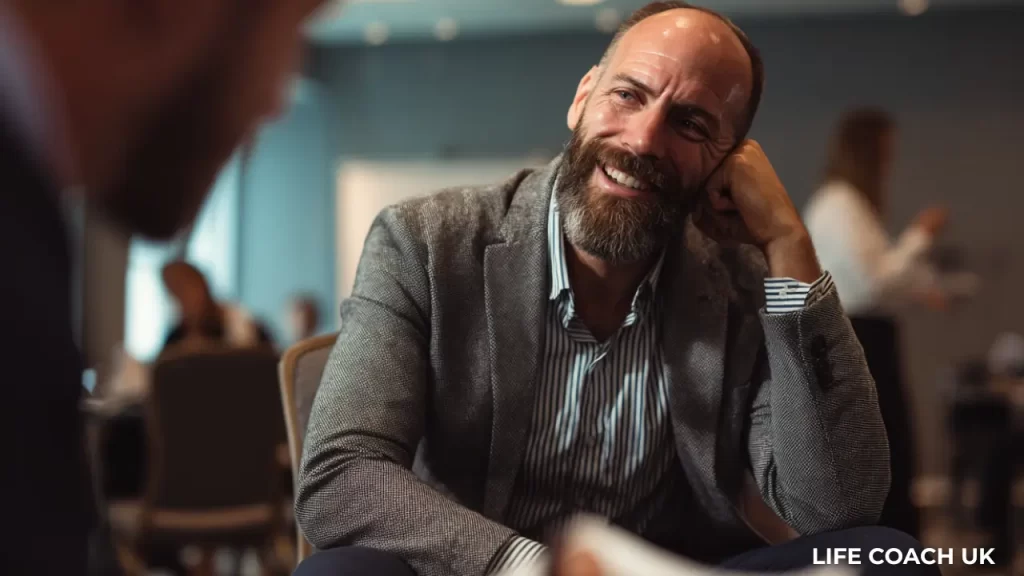A man reflecting after getting help with anxiety.